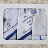 Trusou botez 5 piese albastru inchis