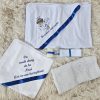 Trusou botez 5 piese albastru inchis - imagine 5