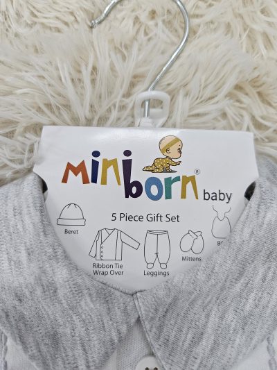 Set Newborn 5piese Gri - imagine 2
