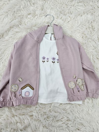 Compleu 3piese Baby Rose 18luni - imagine 3