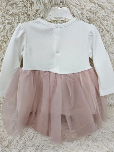 Rochita cu Maneca Alba si Tulle 18luni - imagine 2