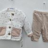 Compleu 3p Babby cu inimioare 9-12 luni
