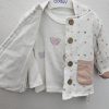 Compleu 3p Babby cu inimioare 9-12 luni - imagine 3