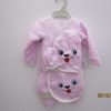 Compleu Newborn Plusat 5 piese roz - imagine 2