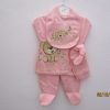 Compleu Newborn Teddy 5 piese roz - imagine 2