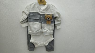 Costumas Mini Pakel Gri 0-3 luni - imagine 2