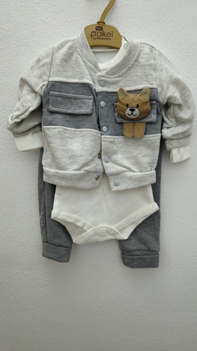 Costumas Mini Pakel Gri 0-3 luni