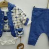 Costumas Mini Pakel Ursulet Albastru 3-6 luni