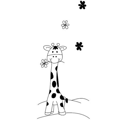 Patut copii din lemn Hubners Calisto Girafa 120x60 cm maro - imagine 2