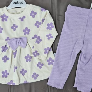 COMPLEU DOUA PIESE MODEL FLORICELE MOV