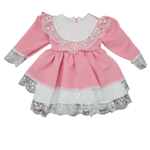 Rochita eleganta roz cu dantela